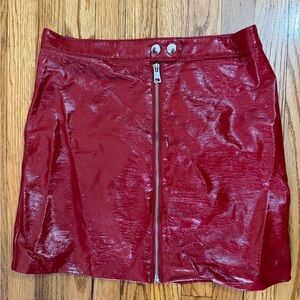 divided faux leather skirt SAME DAY SHIP H&M
